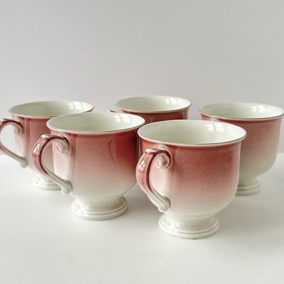 Vintage Mikasa Peach Stone Lustre Cup and Saucer set - Picture 5 of 9